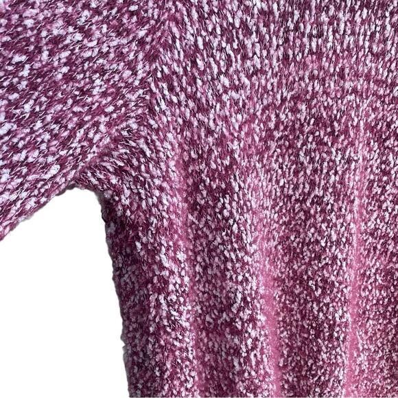 Lane Bryant Cardigan Women's Size 18 20 Open Front Pink White Sweater Fluffy - Picture 9 of 13